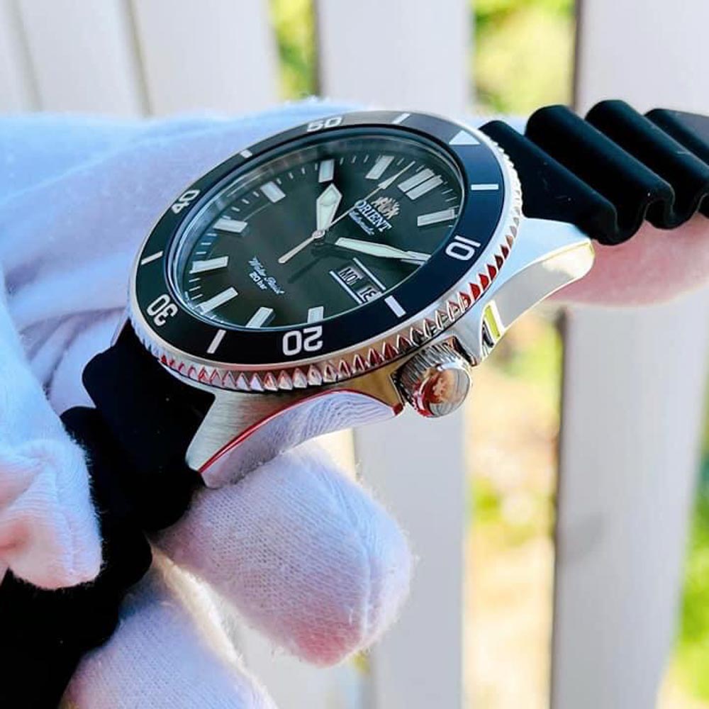 ĐỒNG HỒ NAM ORIENT RAAA0010B19B MAKO III AUTOMATIC BLACK DIAL DÂY CAO